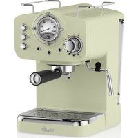 retro pump espresso sk22110gn coffee machine - green green