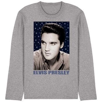 Elvis Presley Camiseta manga larga Blue Sparkle para mujer
