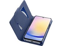 funda movil - cellularline book agenda para samsung galaxy a26 con tapa tarjetero cierre magnetico azul