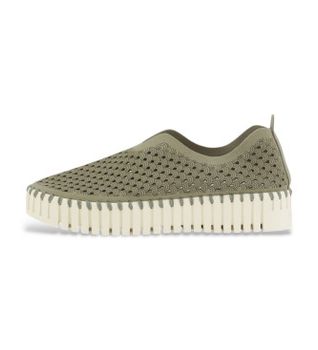 Ilse Jacobsen para mujer. TULIP3373 Zapatillas Tulip verde (40), Plano, Ninguno, Casual