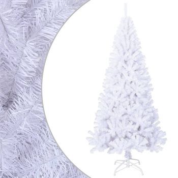 Árbol De Navidad Artificial Con Ramas Gruesas Pvc Blanco 240 Cm Vidaxl