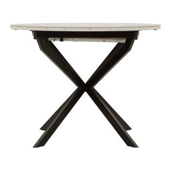 Mesa De Comedor Con Tapa De Mármol Extensible Cm 100x78x100