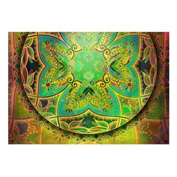 Papel Pintado 3d - Mandala: Emerald Fantasy (150x105 Cm)