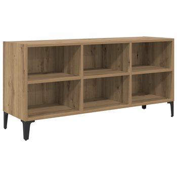 Mesa De Tv | Muebles De Salón Roble Artesano Madera Industrial, Metal Mediana Cfw21749