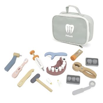 Set de dentista de madera con bolsa