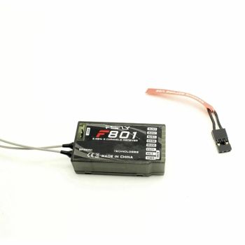 Receptor FSFLY F801 2.4GHz 8CH PPM DSM-X/DSM2 Compatible con Transmisores Spektrum DX6 DX7 DX8 DSM2 JR para Helicópteros