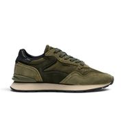 hoff para hombre 22602411 zapatillas de piel city verde 44 plano ante cordones casual