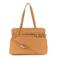 bolso de compras con efecto piel granulada tan
