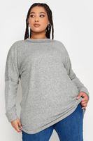 yours jersey gris tachas mujer curvy y tallas grandes yours
