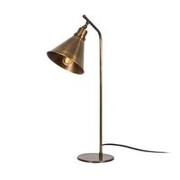 lampara de mesa sivani-mr-610 oro cobrizo metal diametro 28x50 cm
