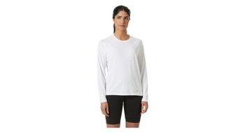 Camiseta blanca de manga larga para mujer helly hansen shine
