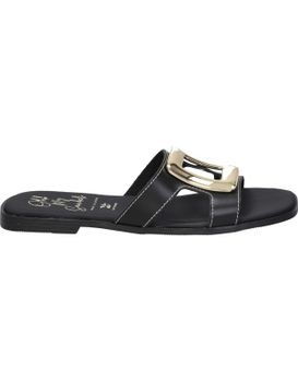 Sandalias Planas Para Mujer Lrk 5565 Negro 39