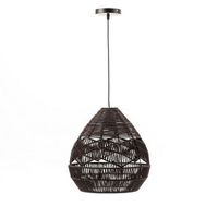 lampara de techo ari de cuerda negra e27