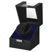 caja enrolladora de reloj con motor silencioso de color negro