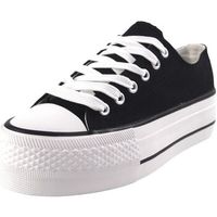 bienve zapatillas lona senora abx026 negro para mujer