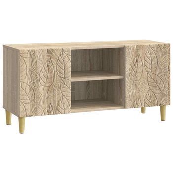 Mueble De Tv 102 X 34,5 X 50 Cm Roble Sonoma Vidaxl