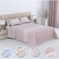 colcha bouti estampada  para verano y entretiempo 100 poliester incluye funda de cojin 50 x70cm cubre cama fina ligera y suave primavera verano