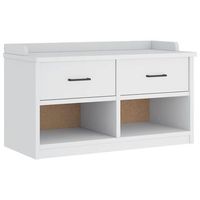 banco de recibidor sandnes madera maciza pino blanco 87x40x50cm