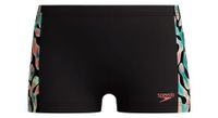 banador speedo negro naranja nino