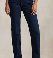 polo ralph lauren para mujer 211969407001 jeans rectos de tiro alto azul 2632 casual algodon denim