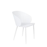 silla de polipropileno blanco