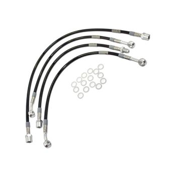 Kit latiguillos de freno metálicos Moto Guzzi 1000 S completo negro
