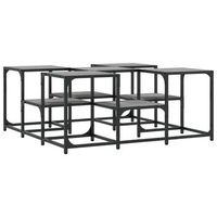 mesa de centro madera de ingenieria gris sonoma 91x91x40 cm vidaxl