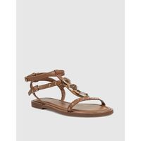 kamome trends sandalias sandalia lisi camel para mujer