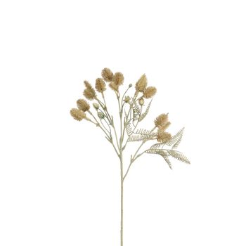 Tallo de cardo artificial marrón h50