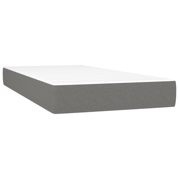 Colchón Matrimonial | Colchón De Cama | Colchão De Muelles Ensacados Tela Gris Oscuro 120x190x20 Cm