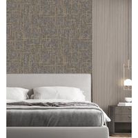 papel pintado vinilico lavable moderno de lineas geometricas con relieve - allure lines 681633 de gaulan - rollo de 10 m x 106 m