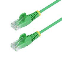 StarTech.com Cable de Red Ethernet CAT6 Delgado sin Enganches Verde de 1,5m - Cable RJ45 Snagless Slim de 28AWG - Alambre de Cobre Puro - PoE 100W - con Alivios de TensiÃ³n - LSZH - Probado con Fluke