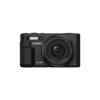 Cámara Digital Compacta Yashica City 200 72 MP 10x CMOS 5K Ultra HD WiFi Negro