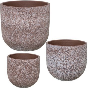 Set 3 Maceteros Marron