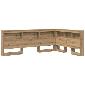 Cabecera De Almacenamiento Con Estante Roble Artisan 120 Cm