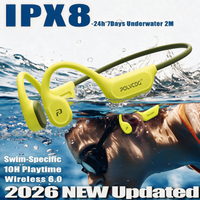 polvcdg audifonos deportivos de conduccion osea con memoria de 8 gb resistentes al agua ipx8 bluetooth 60 audifonos para correr nuevo modelo 2026 x9