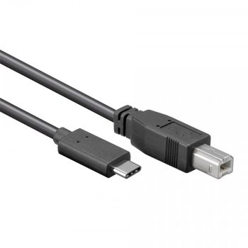 Goobay Cable USB-C 3.1 a USB B Macho/Macho 1m Negro