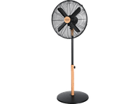 ventilador de pie - cecotec energysilence 600 woodstyle 50 w 3 velocidades 4 aspas gran diametro altura regulable woodstyle