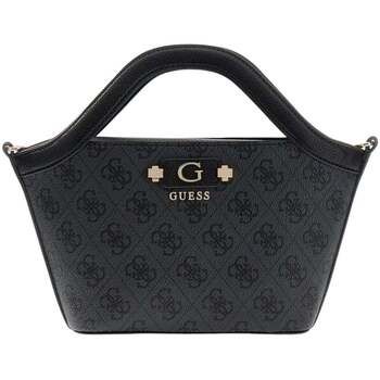 Guess Bolsa Bolso Tote Lindsey Mini Logo Carbón para mujer