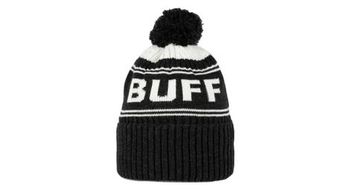 Gorro buff hido unisex negro   blanco