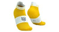 calcetines compressport pro racing v4 0 run low amarillo blanco
