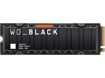 Disco duro SSD interno 2TB - WD_BLACK SN850X NVMe SSD, Con disipador de calor, PlayStation®5, M.2 2280, Negro