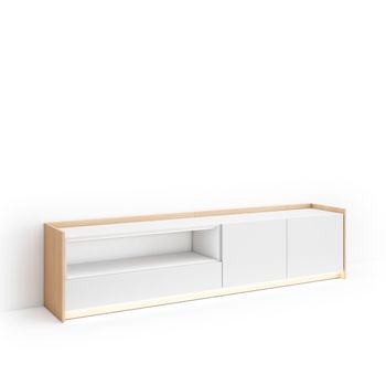 Mueble Tv, Televisión, Muebles De Salón, Almacenaje, 207x50x37 Cm, Para Tv Hasta 80