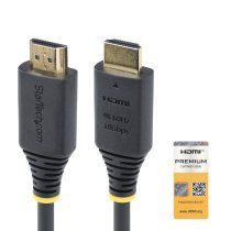 StarTech.com Cable HDMI Certificado Premium de Alta Velocidad de 50cm - 4K 60Hz - 144Hz - UHD - HDR10/HDCP 2.2/ARC - 18Gbps - Cable HDMI 2.0 para Monitor o TV - Recubrimiento TPE