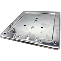 base de matricula motocicleta clasica acero cromo