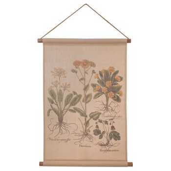 Lienzo pergamino de lino impreso multicolor 55x75x2,5h cm