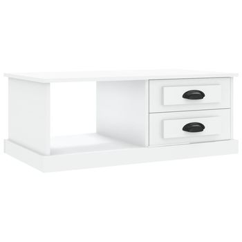 Mesa De Centro 90x50x35 Cm Madera - Blanco
