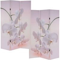 biombo separador de ambientes de 3 paneles 180x120 cm diseno orquidea par04015