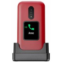 telefono movil doro 2880 concha 4g sim unica bluetooth rojo blanco