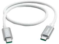 cable usb-c - hama 00201721 usb c 32 5gbps 5a 240w 15m blanco